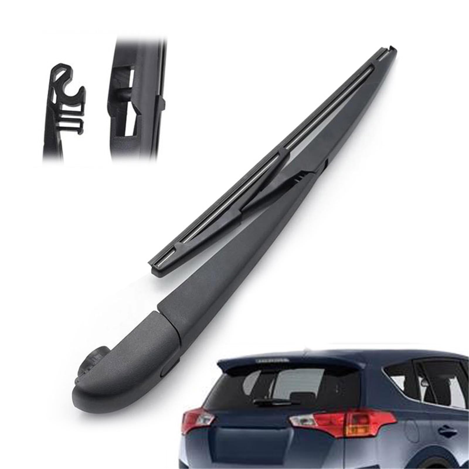 Kit Set Braccio E Spazzola Tergicristallo Posteriore da 10" per T&oyota RAV4 XA40 2013 14 15 2016 2017 Parabrezza Parabrezza Portellone Posteriore Spazzola per Finestrini Tergicristallo