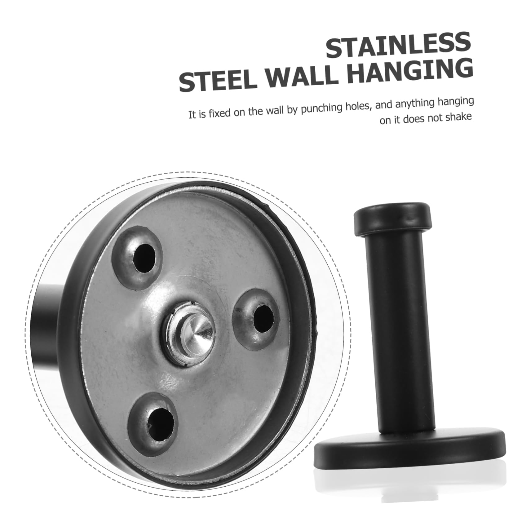 PRETYZOOM 18 Piezas Gancho De Pared Gancho De Acero Inoxidable Ganchos Para Llaves Para Ganchos De Almacenamiento De Pared Ganchos Para Sombreros Montados En La Pared Ganchos Para Abrigos