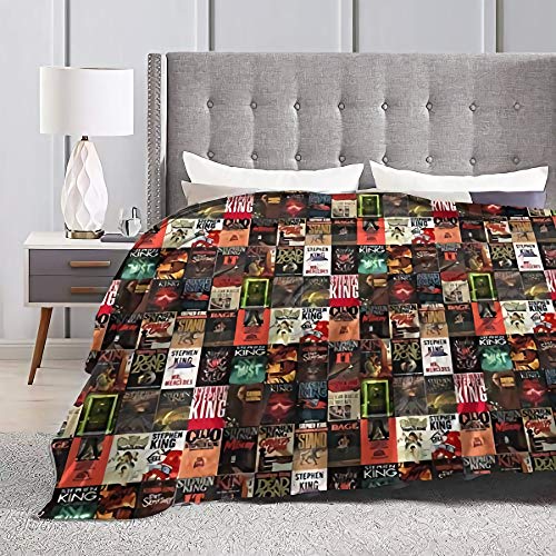 Baulerd Stephen King Book Cover Collage Ultra-Soft Micro Fleece Blanket 50"" x40 Baulerd Stephen King Book Cover Collage Ultra-Soft Micro Fleece Blanket 50"" x40