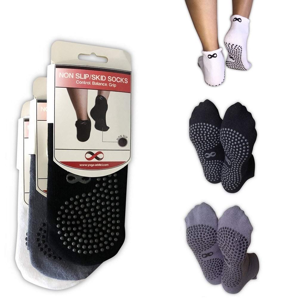 Calze Sportive Basse Calze Yoga Con Dita Separate - Antiscivolo, Per Pilates E Danza Abbigliamento Palestra Donna - Foto 13