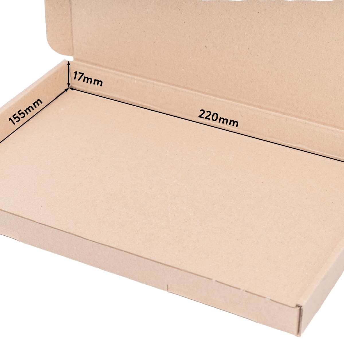 verpacking 200 Scatole fustellate marroni | 23 x 16 x 2 cm - GB 1 | formato A5 | scatole per spedizioni ultra piatte