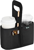 Vista 7 de Beautyflier Portabebidas con Asa para Entrega Portavasos de Café Aislado Reutilizable Portabebidas Portátil Soporte para 2 Tazas con Asa Organizador