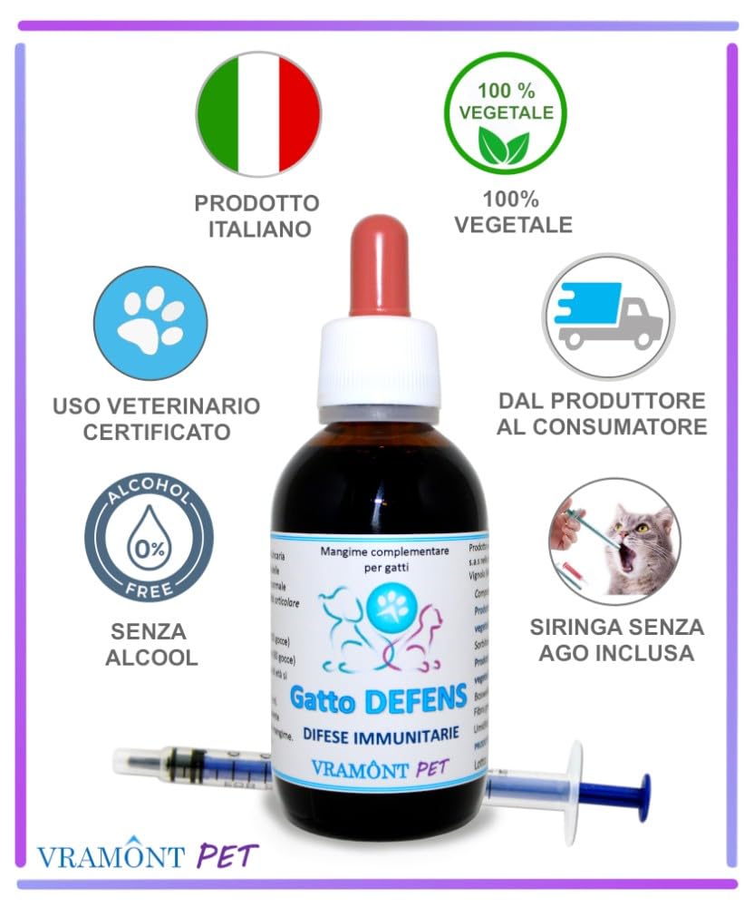 GATTO DEFENS Difese immunitarie 50ml gocce