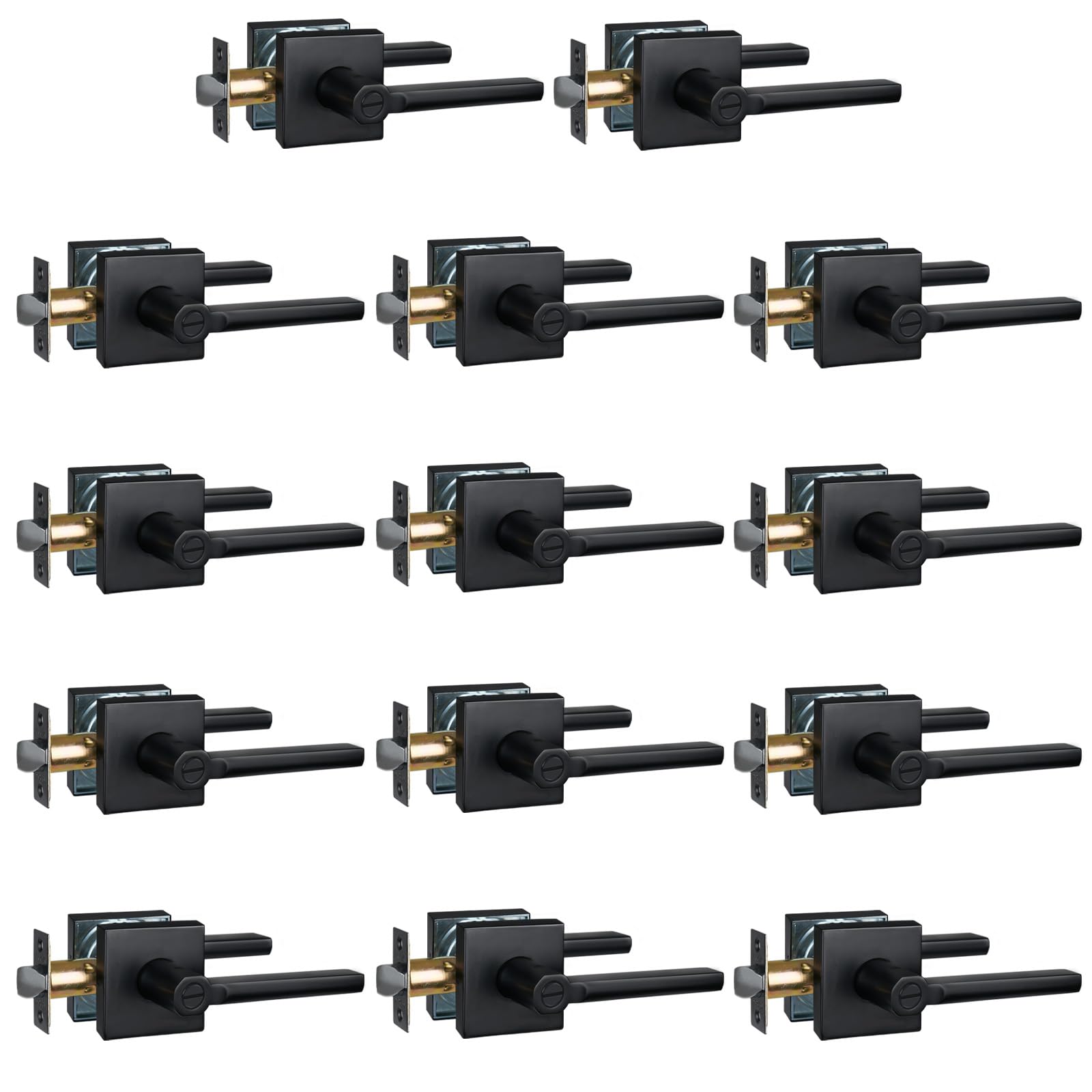 HISAFE 14 Packs Privacy Door Levers