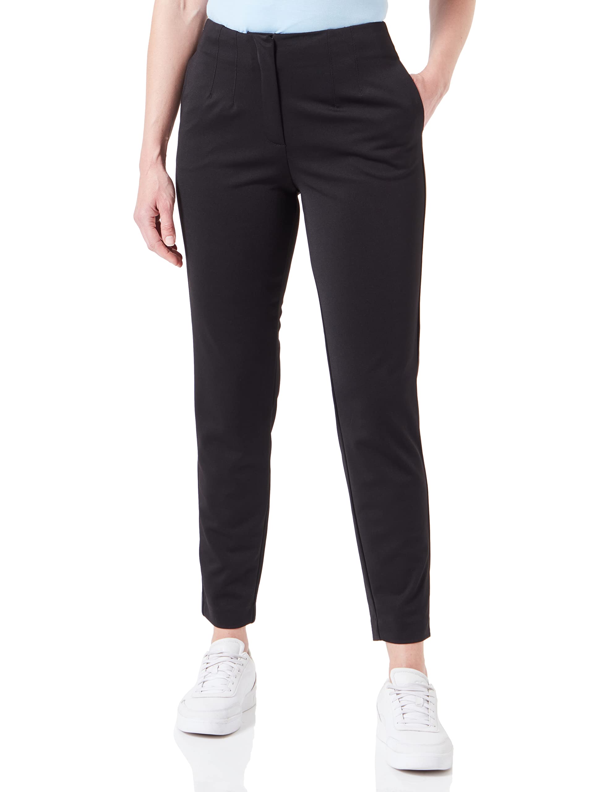 ONLY Women's Onljada-Merle Hw Cigarette Pants PNT Fabric Trousers, Black, 34W x 30L