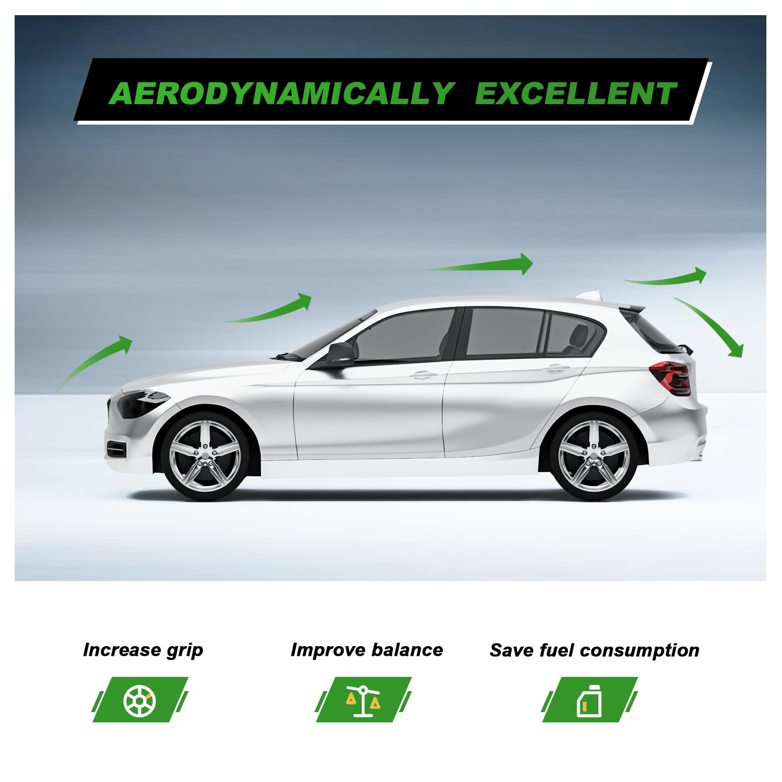 Fit for 1 Series 118i 125i F20 F21 2011-2018 Spoiler posteriore per auto, alettone per spoiler in ABS nero per auto, spoiler per bagagliaio posteriore, adatto per accessori F20 F21