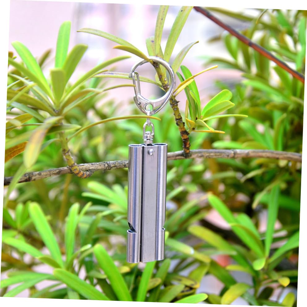 Silbato portátil de acero inoxidable para emergencias Abaodam miniatura 4