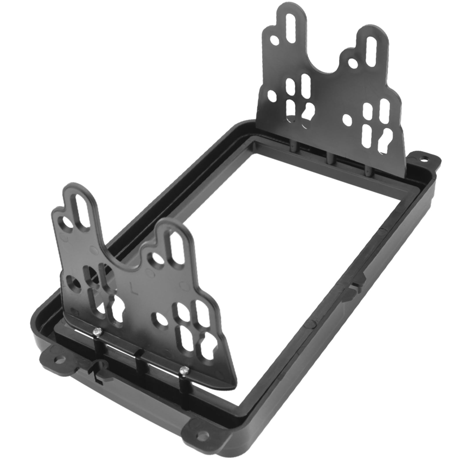 KAOLALI Kit Montaggio Autoradio 2 Din Autoradio Mascherina Compatibile con Volkswagen VW Touran Caddy SEAT Skoda Fabia Octavia 178 x 102mm Nero