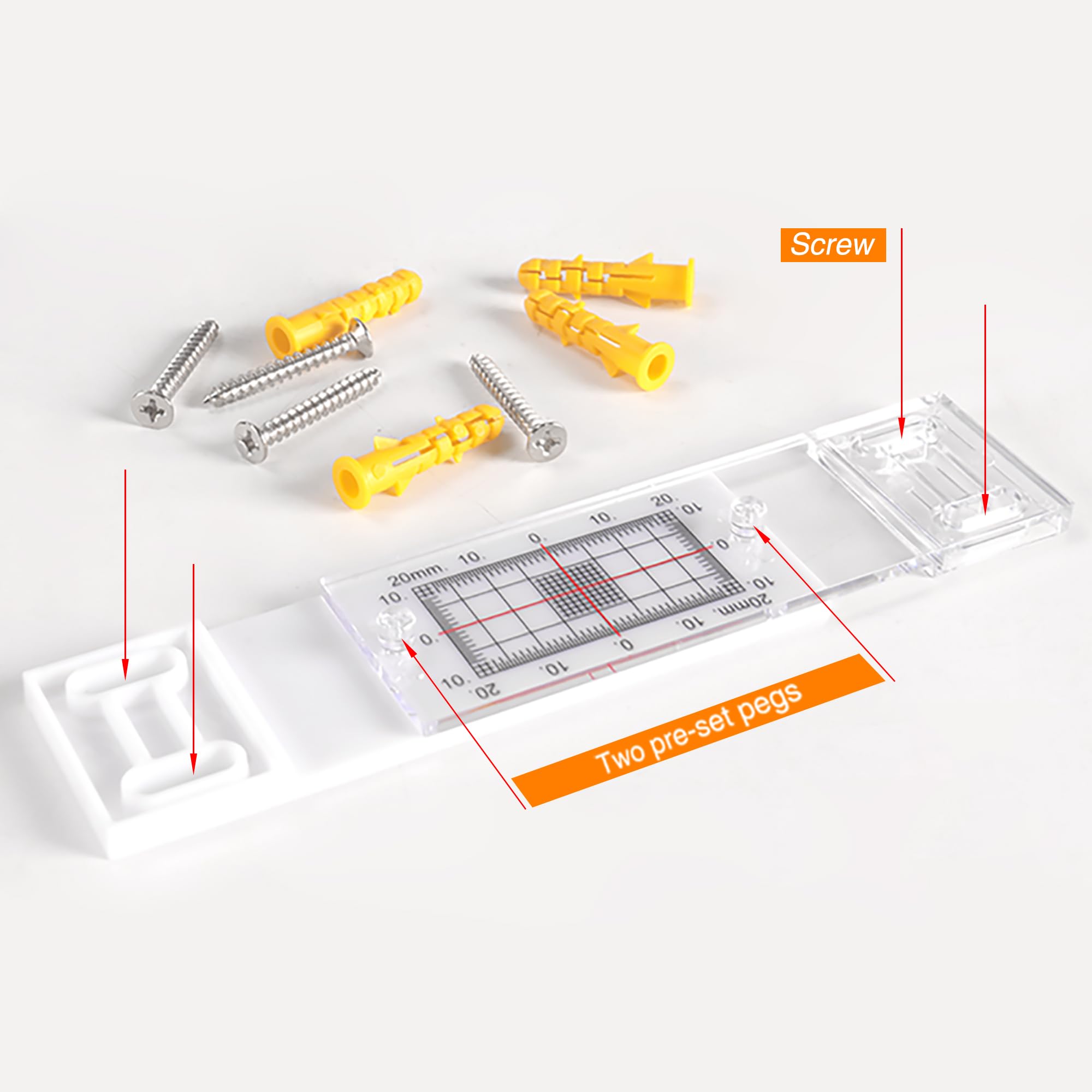 Image secondaire de Moniteur de Fissures Mountlaser avec Adaptateurs Fixes - Surveillance Murale Efficace