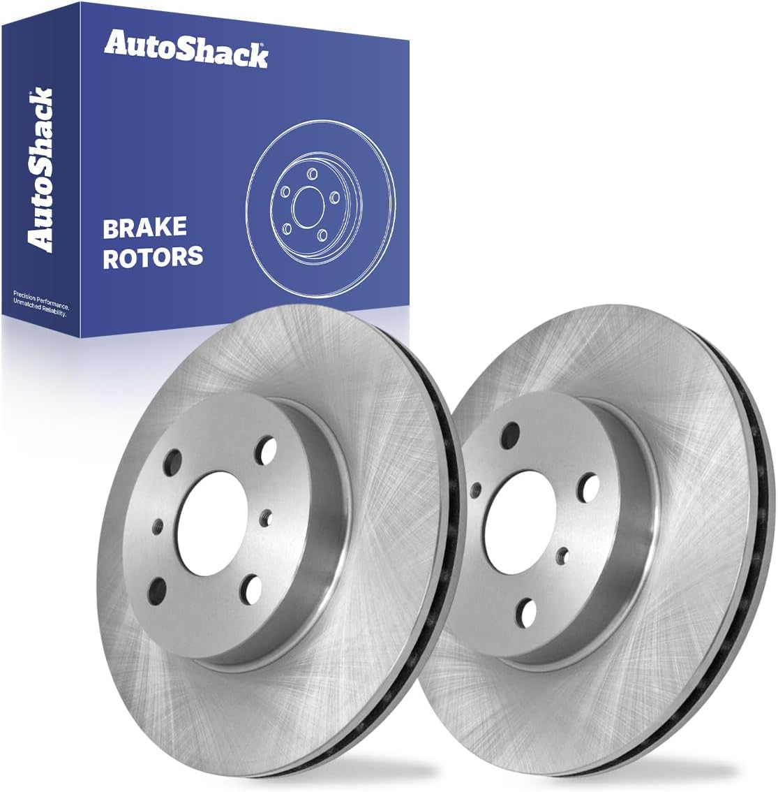 AutoShack Front Vented Brake Rotors 2-PC Set Replacement for 1993-2002 Toyota Corolla 1993-1997 Geo Prizm 1998-2002 Chevrolet Prizm 10.04" (255 mm)