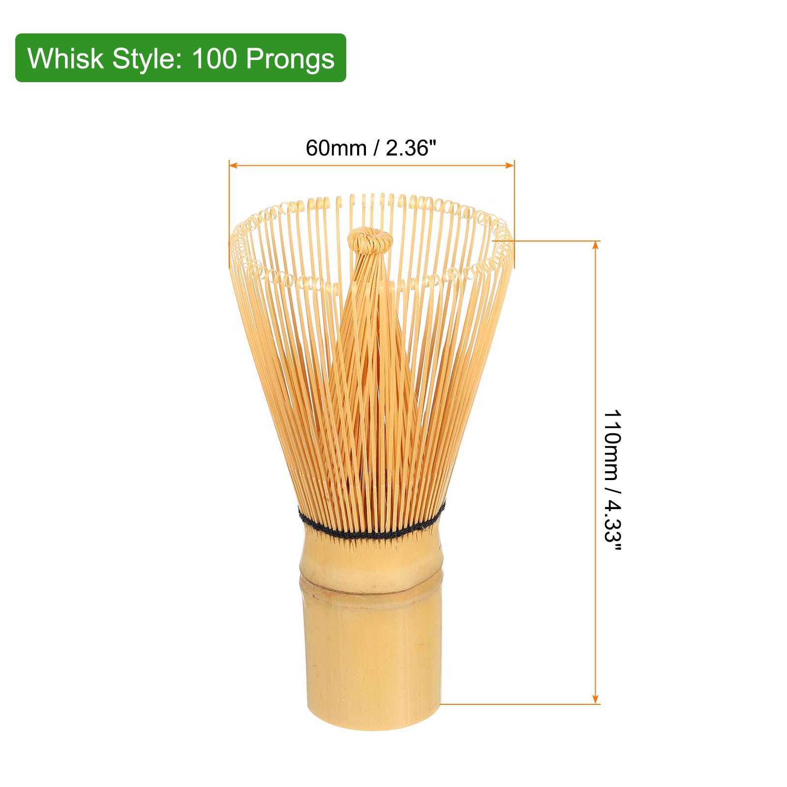 HARFINGTON Matcha Set Bamboo Whisk (Chasen) Traditional Scoop (Chashaku) Tea Spoon Japanese matcha ceremony accessory for Matcha Tea Ceremony, Yellow
