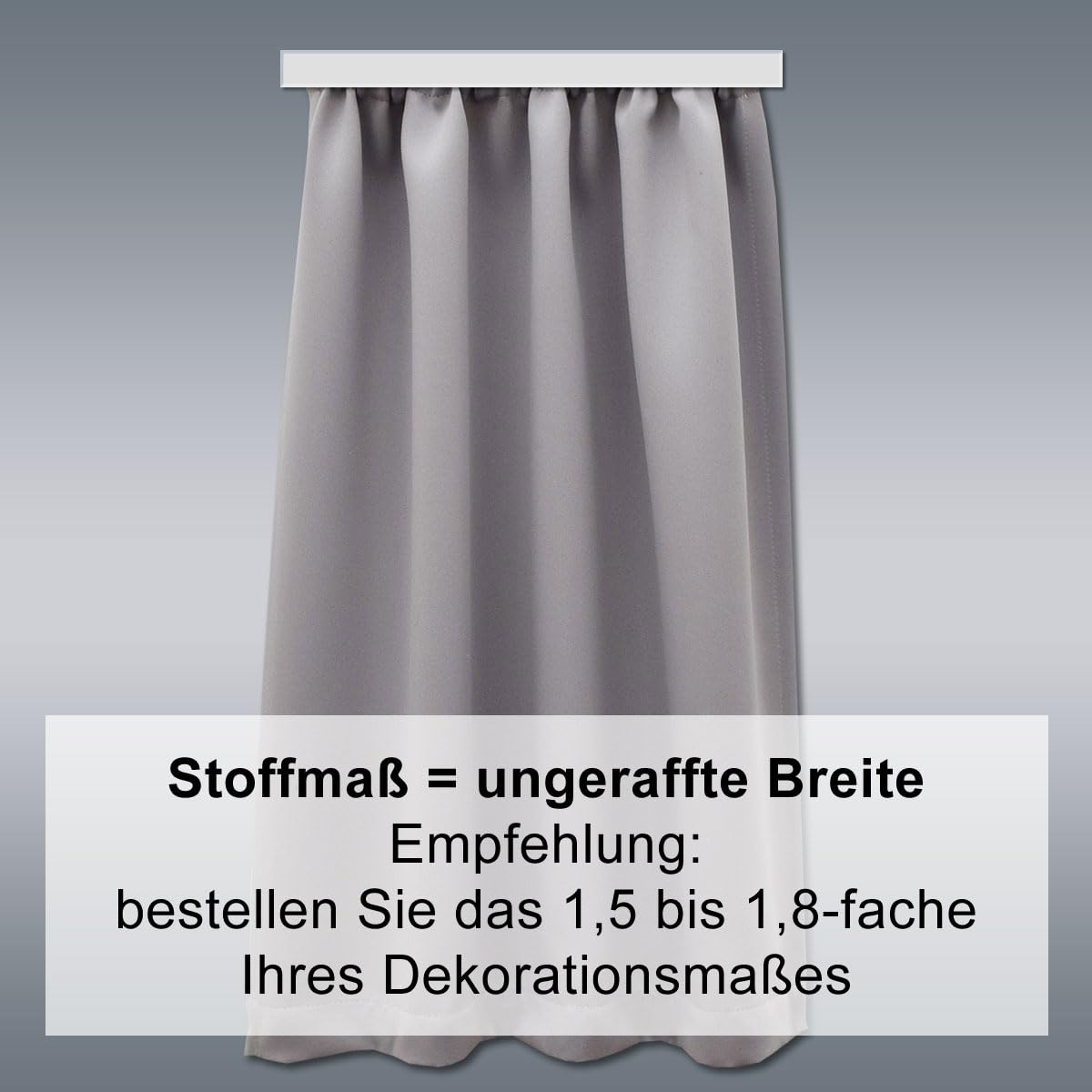 Wohnmobil-Gardine Mattis grau | Maßgefertigter Verdunklungs-Vorhang mit Reihband | Hochwertiger Dekoschal für Caravan & Wohnwagen | Blickdichter Sichtschutz Höhe 120-200 cm x Breite 70–140 cm