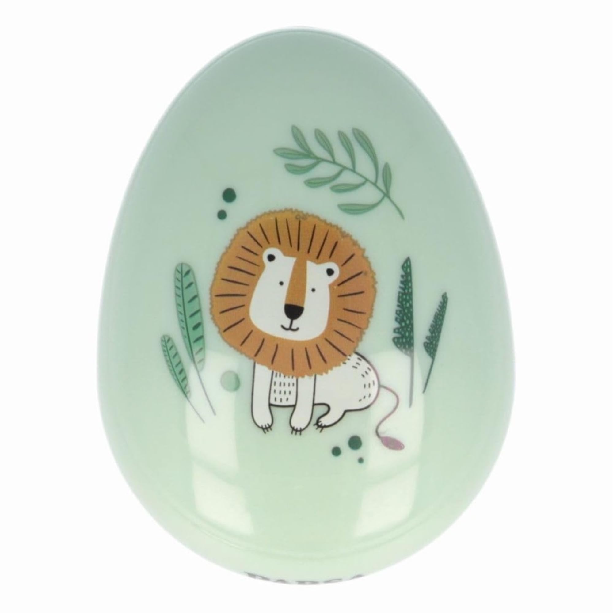 PARSA Beauty Cepillo desenredante para niños Safari, color verde, sin mango, estampado de león, cepillado sin dolor, pelo suave, fácil de usar, para todo tipo de cabello, ideal para viajes, 10,5 x 6,7