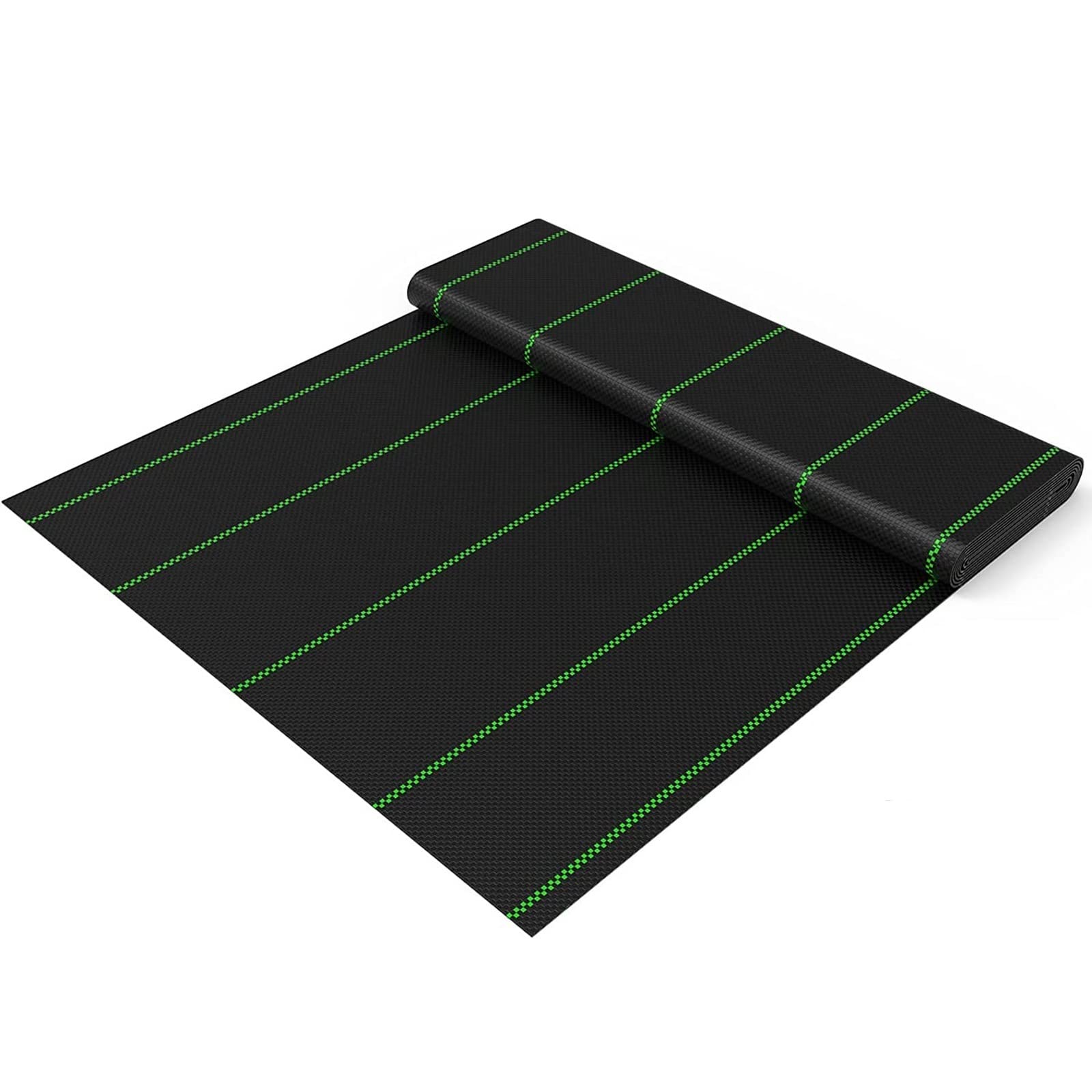 Rolle Unkrautgewebe 90 g/m², Wasserdurchlässig und reißfest Unkrautschutzgewebe, UV-stabilisiert, Gewebe zur Unkrautbekämpfung für Garten(1mx20m/3.3ftx66ft)