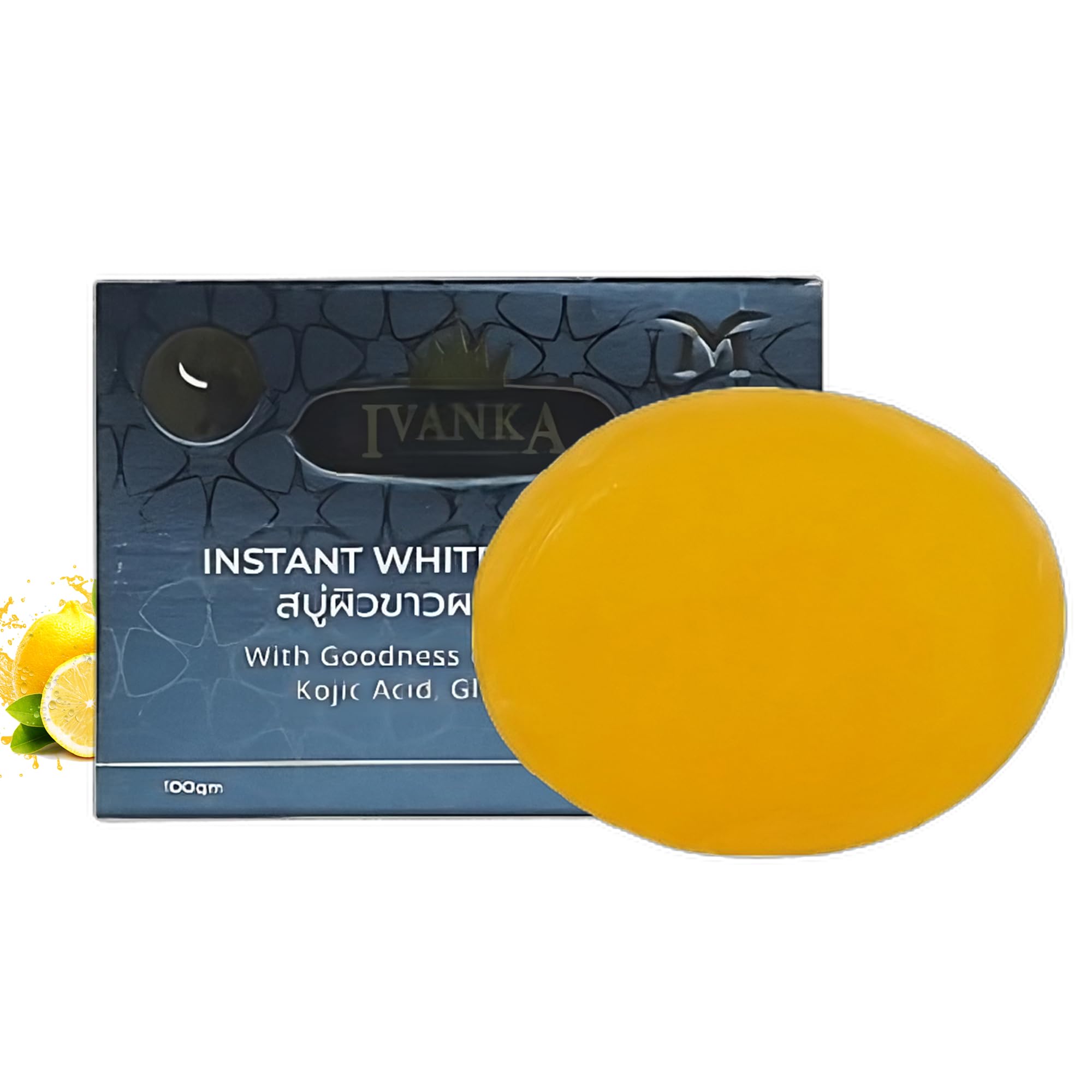 Ivanka Intimate Beauty Whitening Soap for Instant Skin Brightening - Glutathione & Organic Kojic Acid Body Soap for Women & Men - Best Facial & Body Whitening Solution for Men & Women, 100g