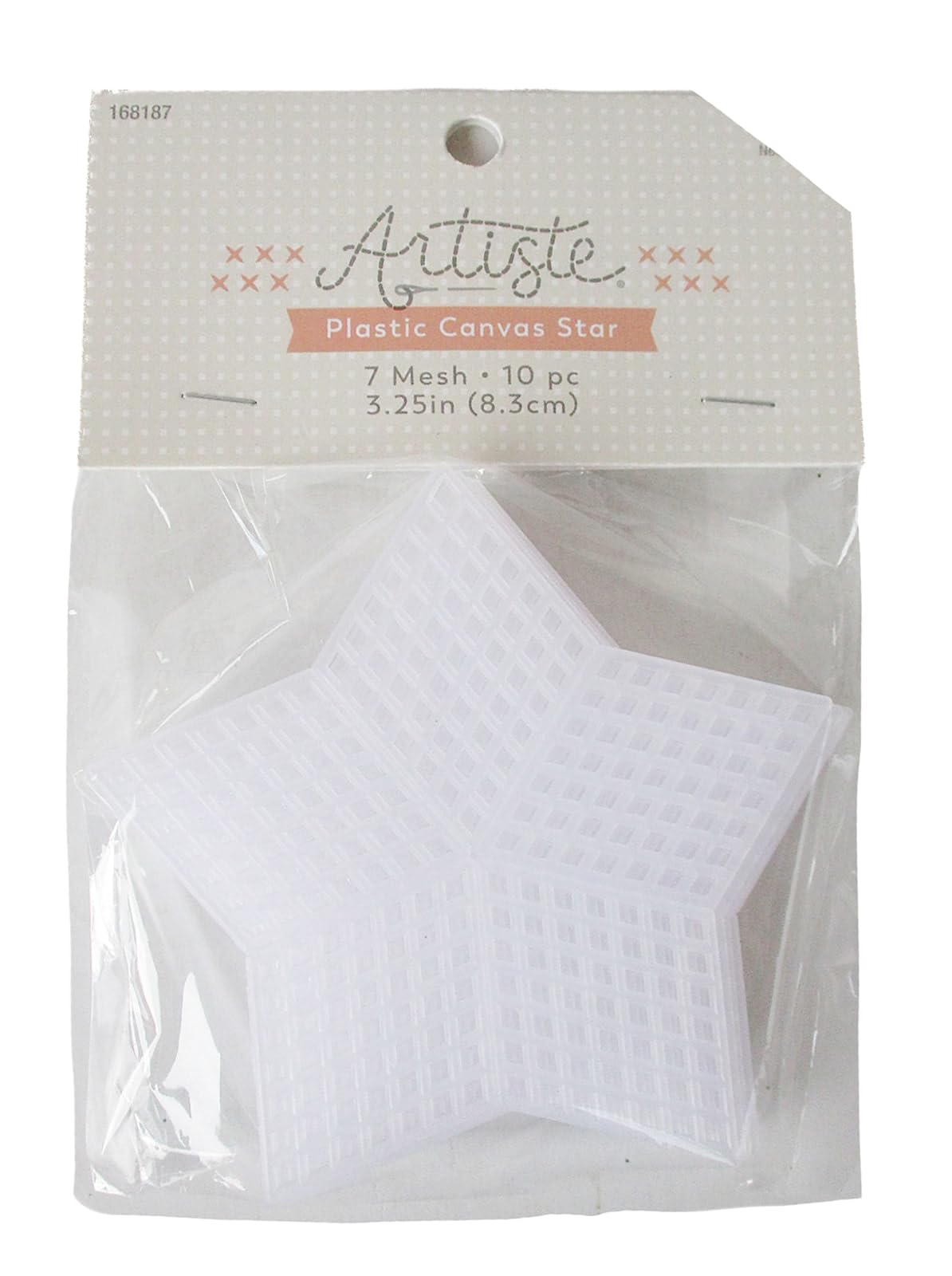 Sewology Plastic Canvas Shape 3 Inch - 10 Piece (Star), White