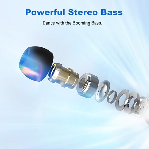 Miniatura 2 de YINYOO KBEAR KS1 - Auriculares con cable con graves, auriculares intrauditivos, sonido estéreo nítido, con refuerzo de voces, auriculares con audio