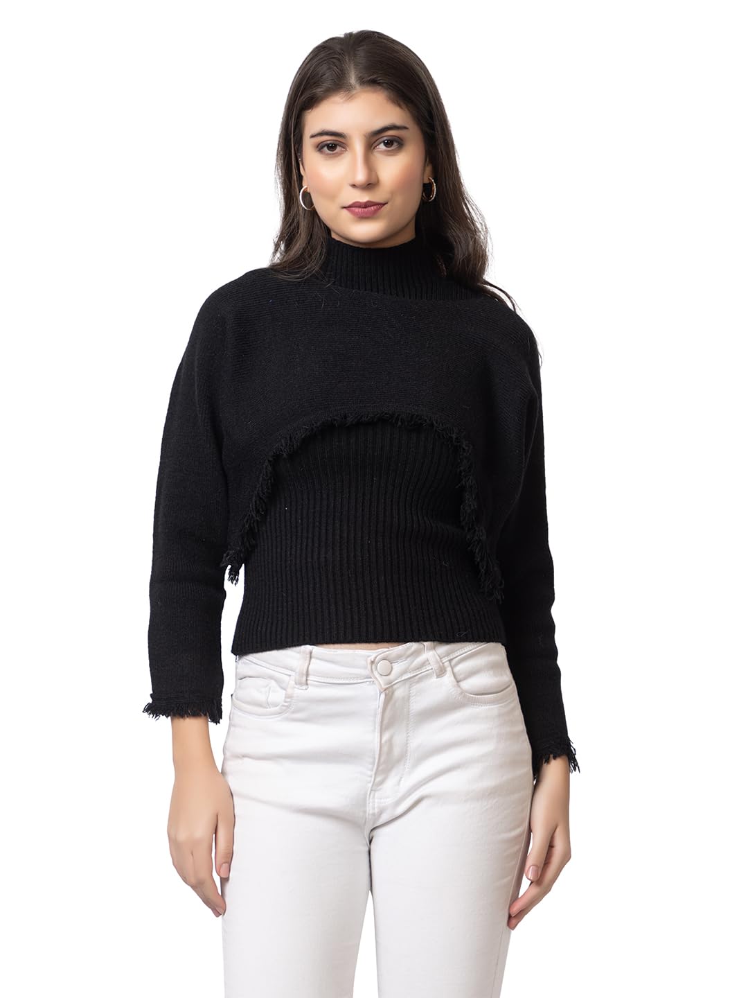 gfo Fancy Stylised 2Pc Woollen Top Type Sweaters for Women-picture-10