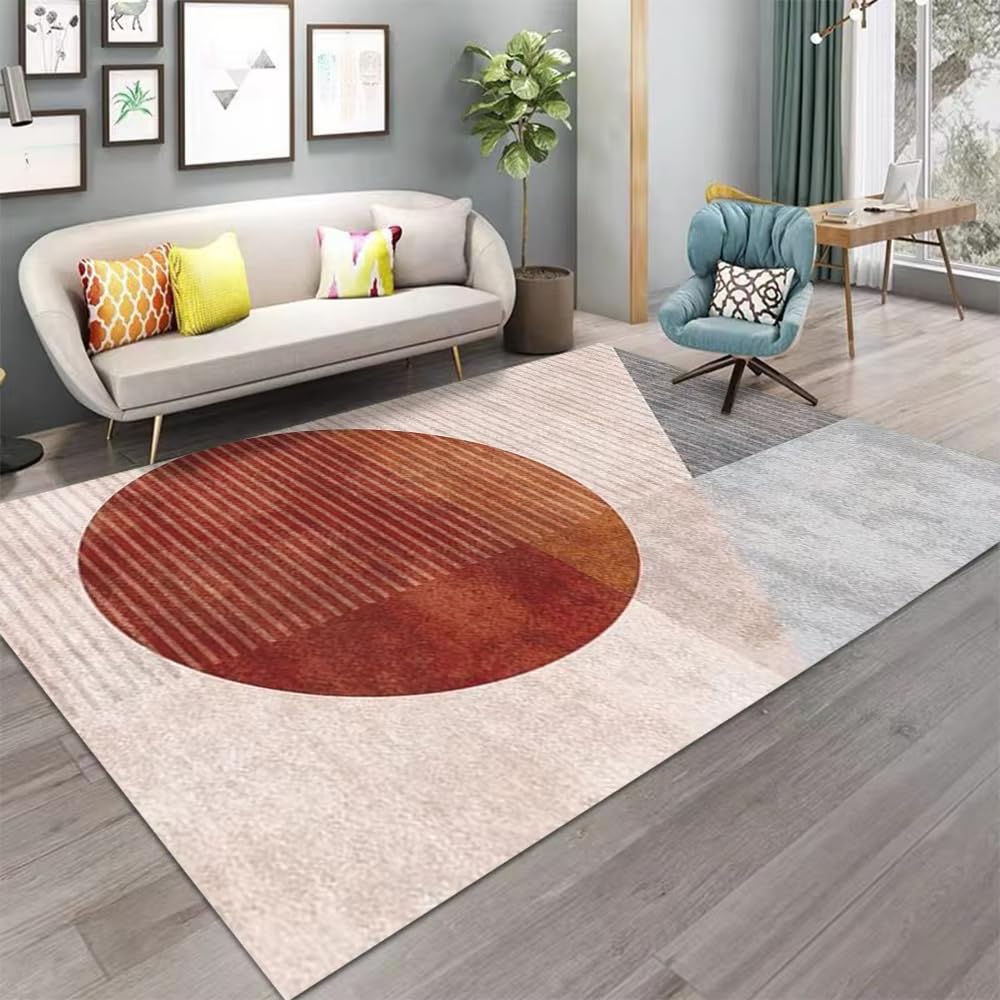 Tapis moderne à motifs géométriques doux et décoratif maison