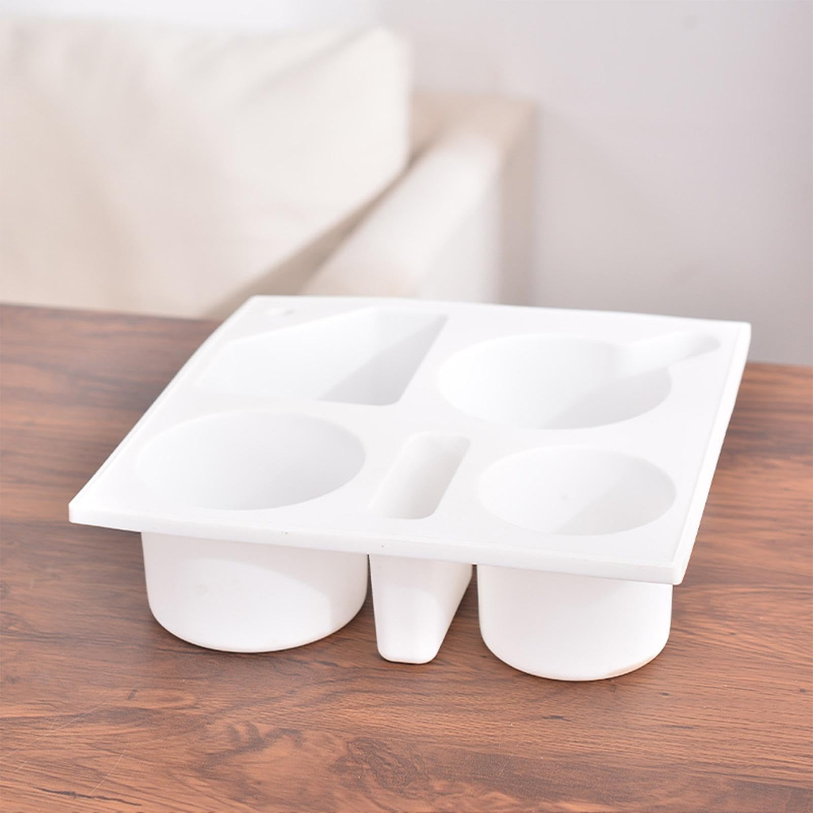 Bankbekerhouder, bank-organizer, afneembare houten