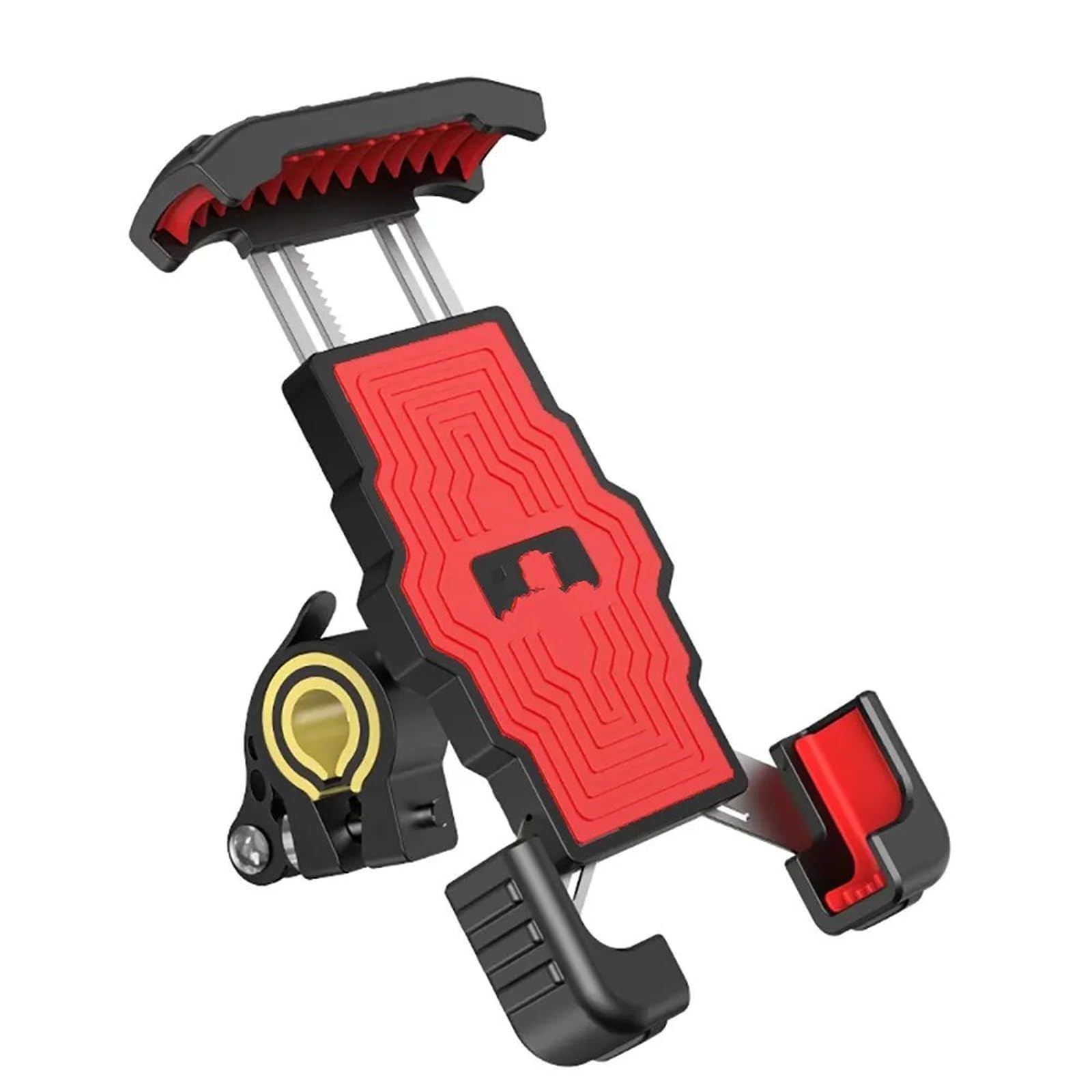 Supporto Telefono Moto Supporto Per Telefono Per Bicicletta MTB Supporto Cellulare Per Bici Moto Moto Smartphone Supporto Manubrio Mobile Cavalletto Scooter 6,5 ​​pollici Porta Telefono Moto(Red)