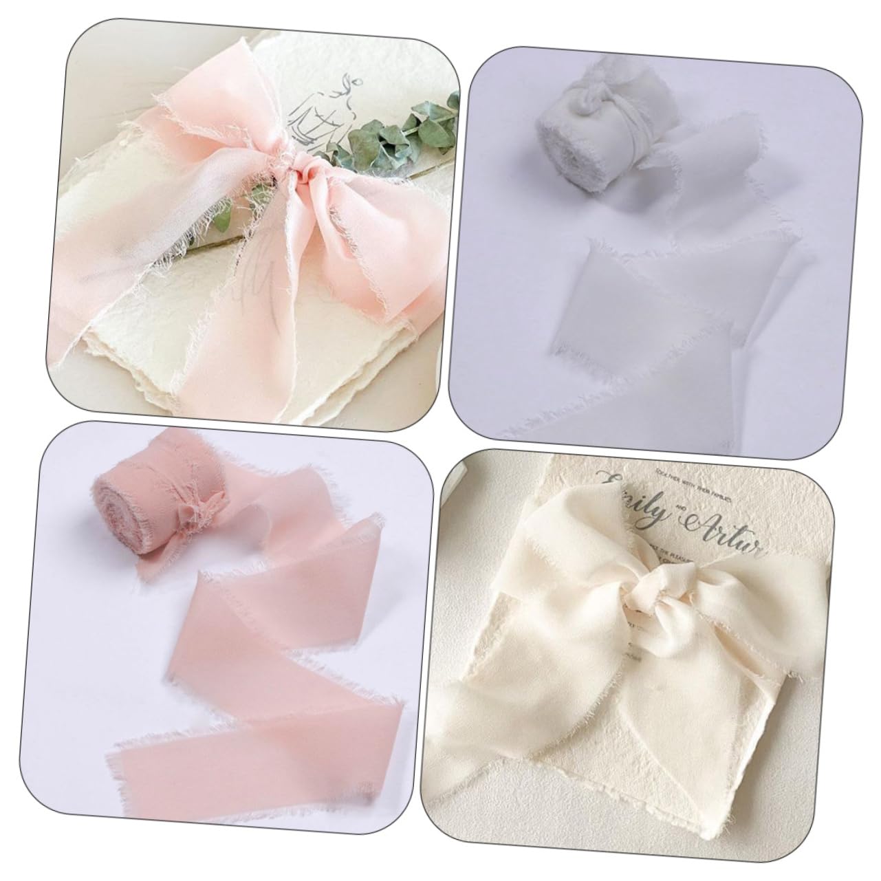 Angoily 5 Sätze Haarband Verpackung Seide Burgund Satinband Zum Einwickeln Dekoration Bänder Für Handwerk Organza Zubehör Rosa Sortiertes Band Blau Polyester 2 Rollen * 5