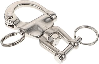 CLISPEED Metal Diving Buckle Belts Screw Pin Anchor Metal Diving Buckle Fixed Shackle Fixed Spring Shackle Shackle Swivel Eye Stainless Steel Chain Stainless Steel Chain Manual Chain Buckle