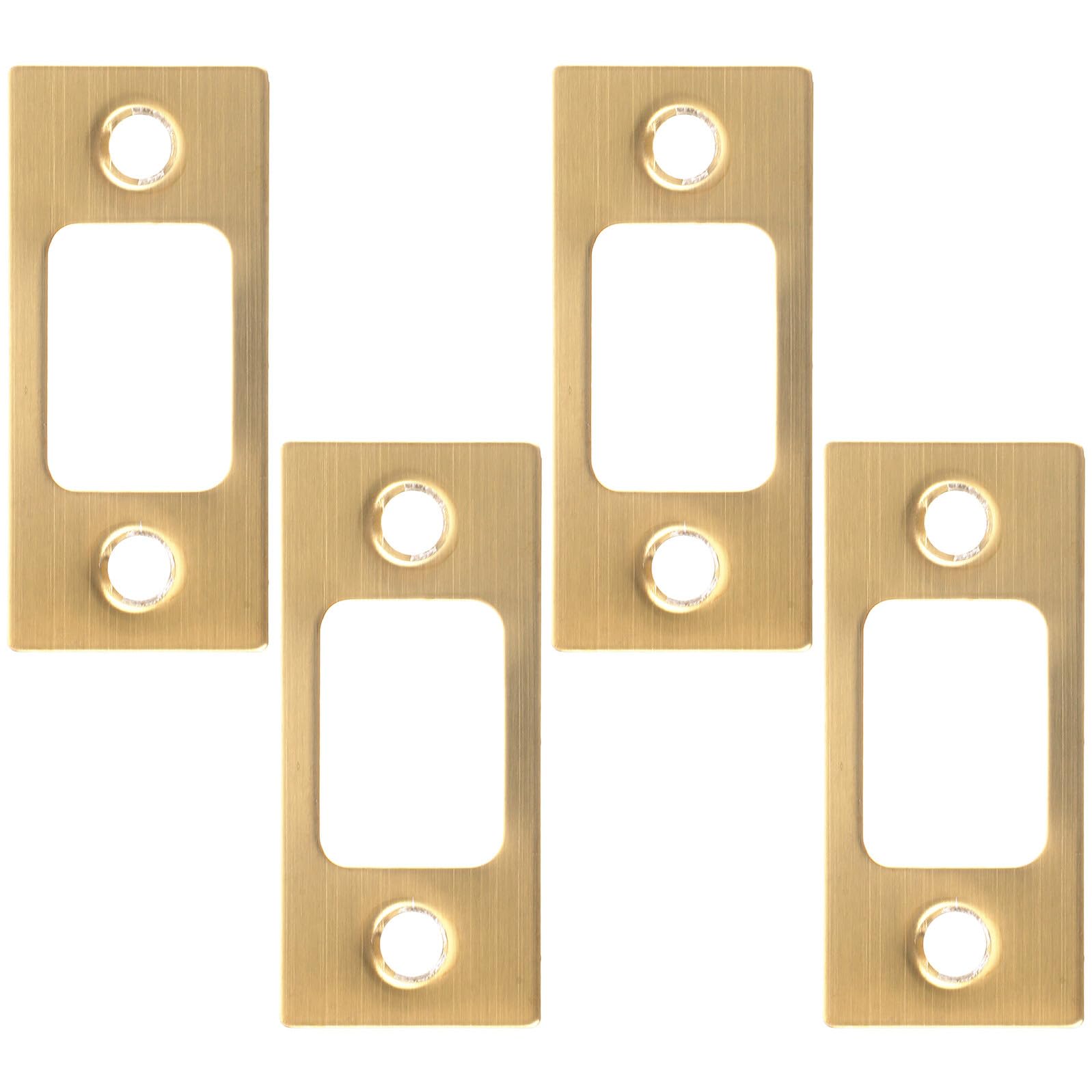 Placas de refuerzo para cerrojo de acero inoxidable doradas para tapar agujeros