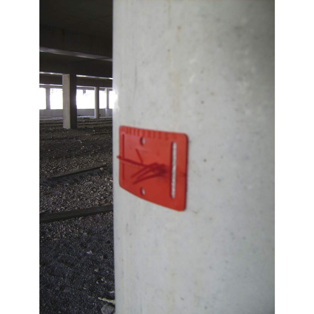 Secotec 67Rs21-Rot Meterriss-Plakette Selbstklebend Mit Pinsel Farbe, Rot