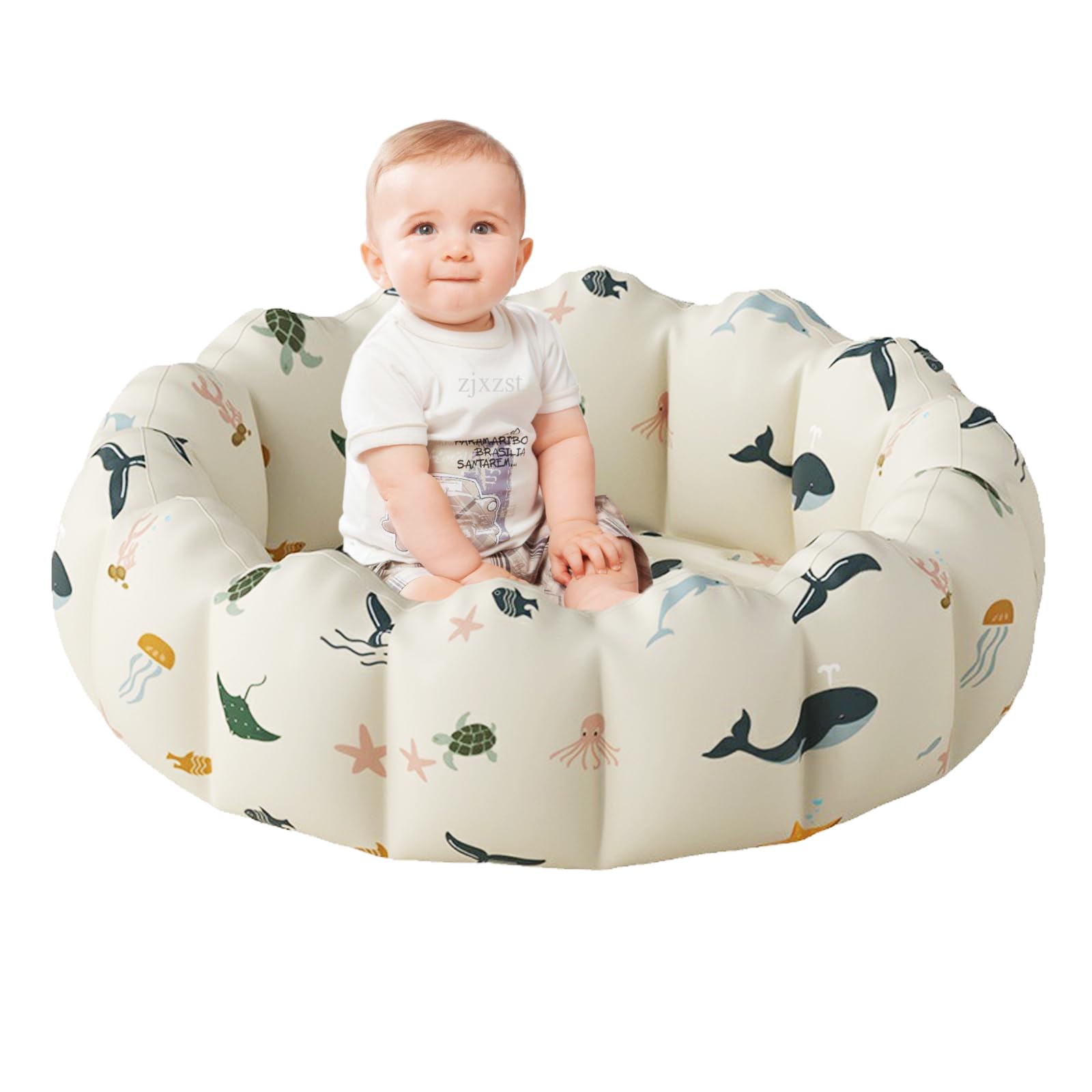 Piscina Hinchable para Niños,Piscina Hinchable Redonda 100x35cm,Piscina Hinchable Niños,Piscina Hinchable de Bebés,Piscina para Bebes,Hinchables Juegos Acuáticos Interior y Exterior