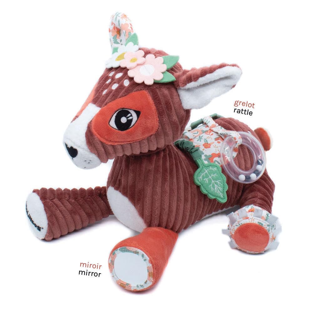 LES DÉGLINGOS 36431 Melos la Biche Activity Plush, One Size