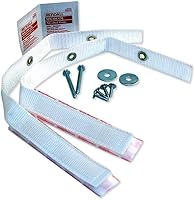 Vista 1 de Quakehold! 4164 Juego de correas para muebles, color blanco, 4164