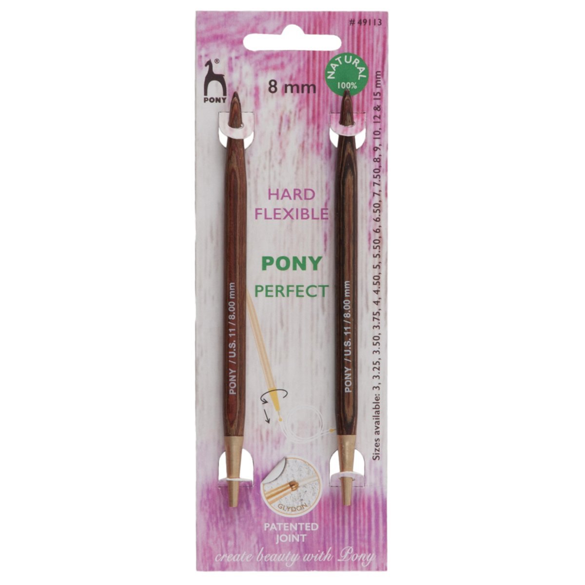 Pony Perfect Circular Interchangeable Knitting Pins - 14Cm x 8.00mm