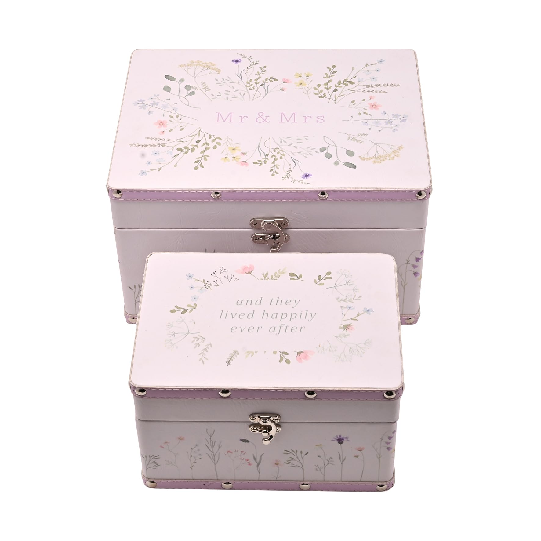 Boîtes à souvenirs de mariage pour sceller l'amour de Mr Mrs