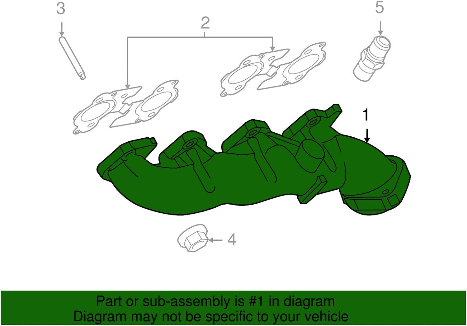 Ford Motor Co. Genuine Exhaust Manifold - XL3Z9430GA