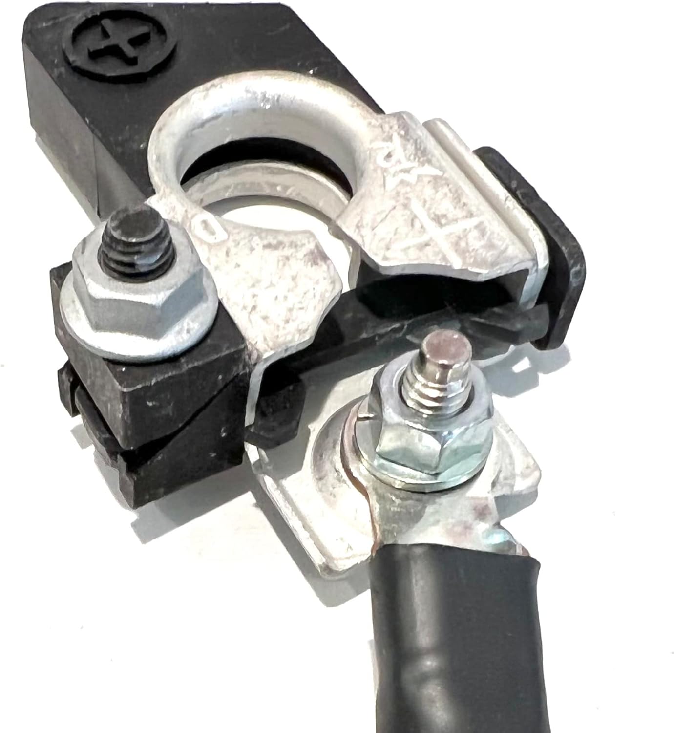 EDS Terminal Set EDS NEW 926-978 & 926-979 Positive & Negative Battery Terminals w Nuts & Ring Terminals for Replacement on Ford GM Chevy Chrysler Jeep Cars Pickup Trucks Vans etc.