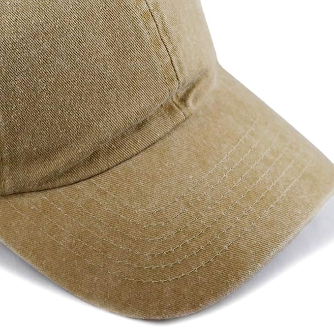 Image of The Hat Depot 100% Cotton Pigment Dyed Low Profile Dad Hat Six Panel Cap