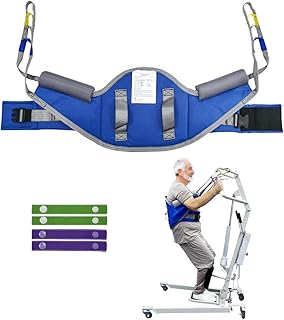 Sit to Stand Lift Sling for Lifting or Transferring | Standing Assist Sling with Thick Pad,Patient Lift Sling for Home Care, Rehab & Nursing – SWL 500 lbs