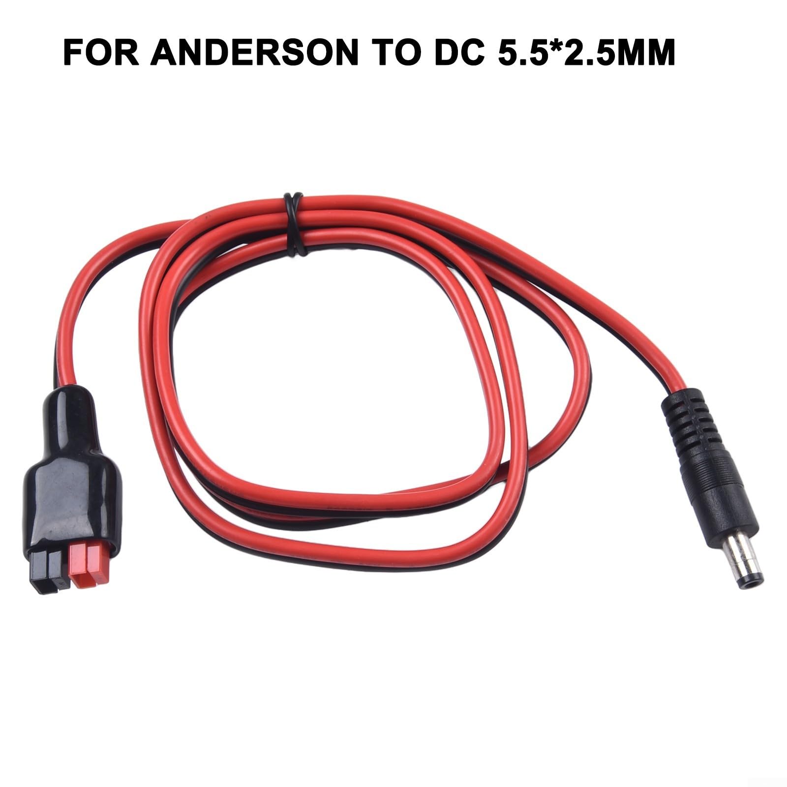 Cavo adattatore da pannello solare a CC 5,5 x 2,5 mm, compatibile con connettori, filo in PVC 14AWG, lunghezza 1 m, 12-24 V 18 A per camper e Indust