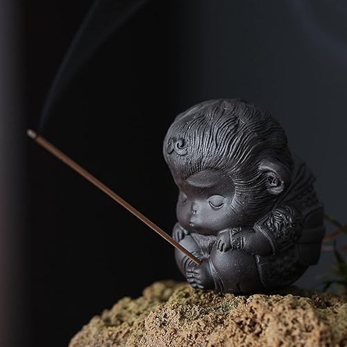 Miniatura 1 de Lindo Little Spirit Monkey Tea Pet Purple Sand Zen Fragante Inserto Hecho a mano Lindo Pet Sun Wukong Monkey Tea Play Tea Room Regalos