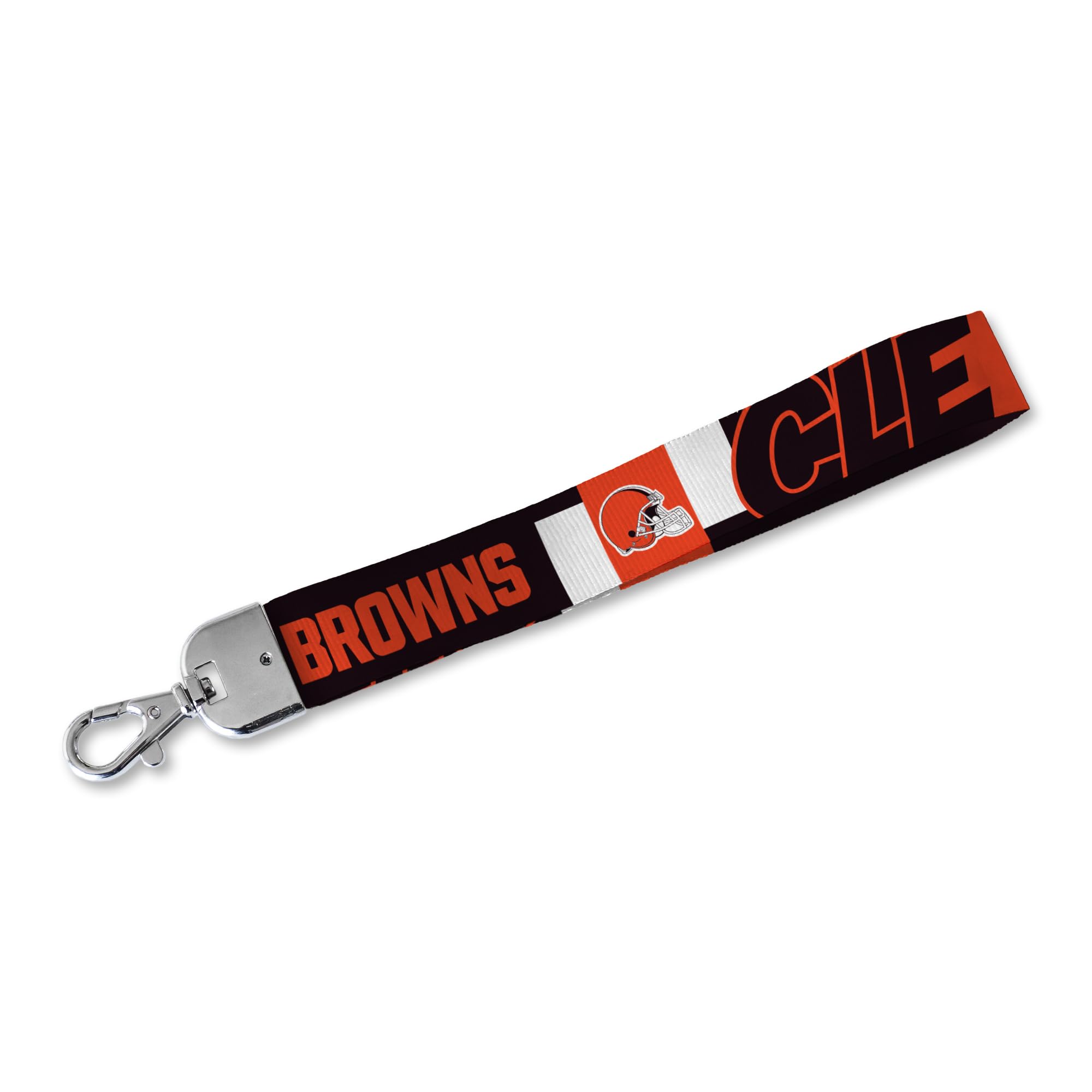 Rico Industries NFL Football Standard Wrist Lanyard Key Chain, Cute Wristlet Strap Holder for Car Keys ID Badges Card Wallet