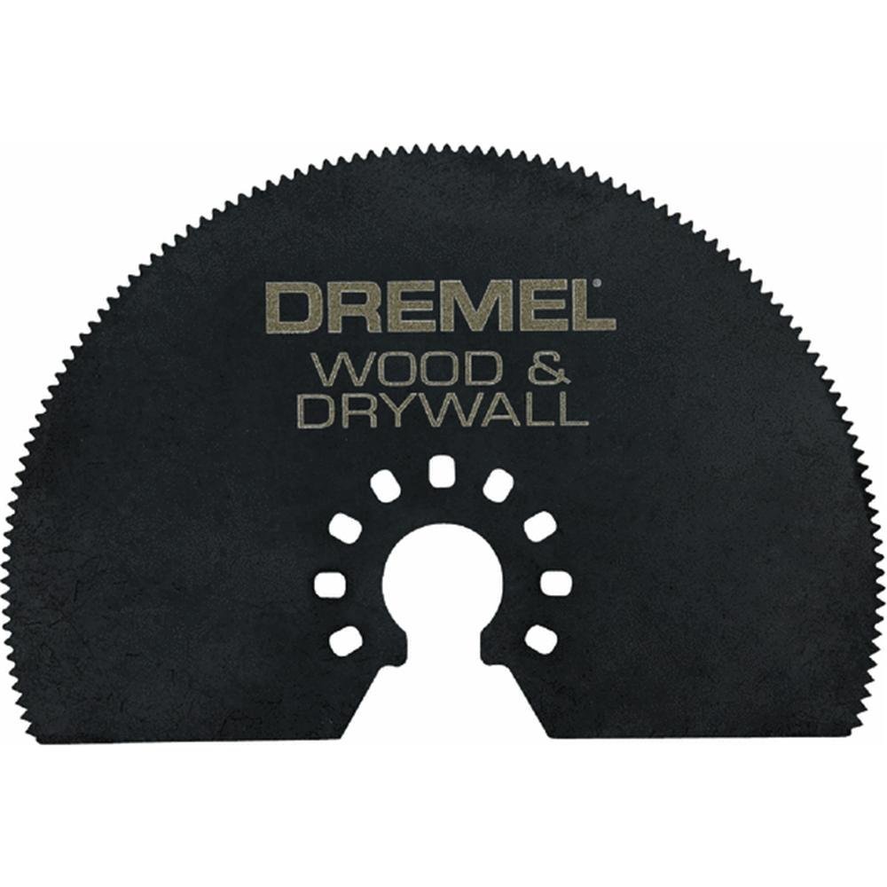 DremelMM450 Multi-Max Half Moon Oscillating Saw Blade- Oscillating Tool Accessory- Perfect for Cutting Wood and Drywall- Universal Quick-Fit, Black
