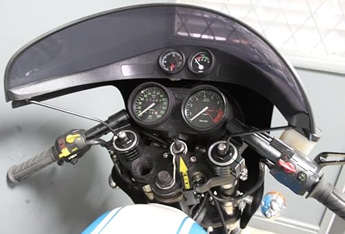 Miniatura 5 de 36mm Clip on Manillar Reemplazo Ajuste para Horquilla Universal Diámetro 1.417 in Cafe Racer Manillar Ángulo de inclinación 8 barras  78", 1.417 in