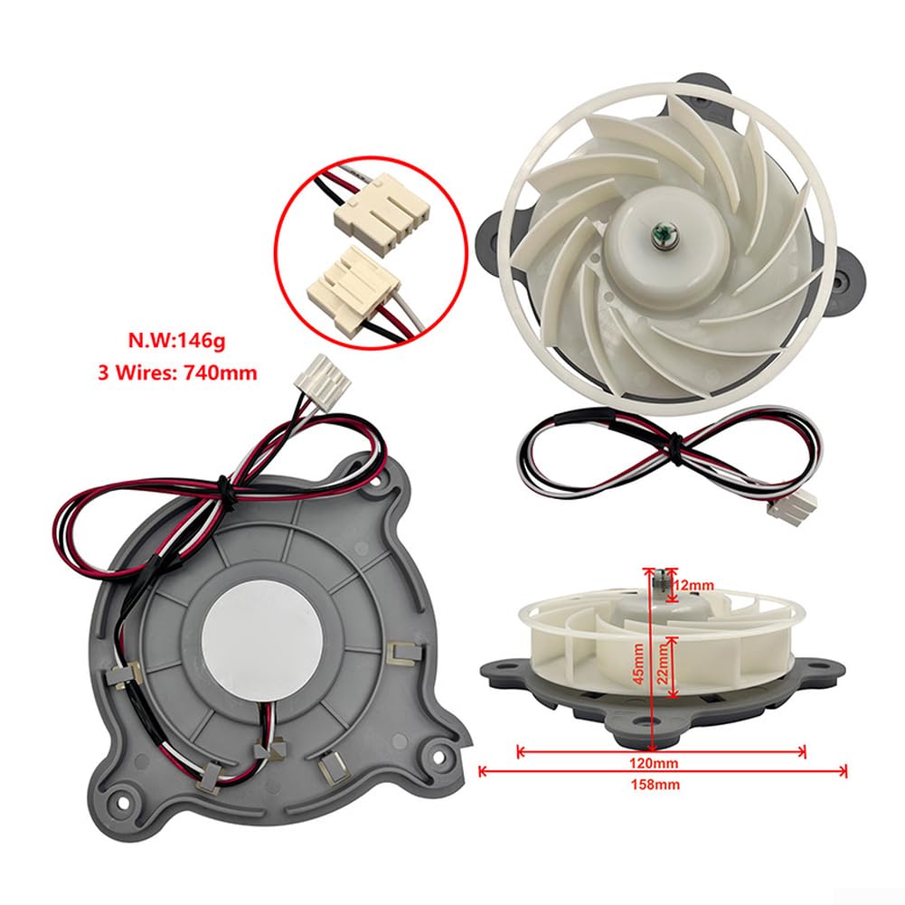 Motor de ventilador de condensador de refrigerador DA31-00345A para frigorífico Samsung, ABS, ventilador de refrigeración, motor de ventilador de refrigeración, funcionamiento silencioso