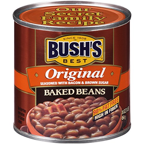 BUSH'S BEST 16 oz Canned Original Baked Beans, Source of Plant Based Protein and Fiber, Low Fat, Gluten Free, (Pack of 12) - Thumbnail 6