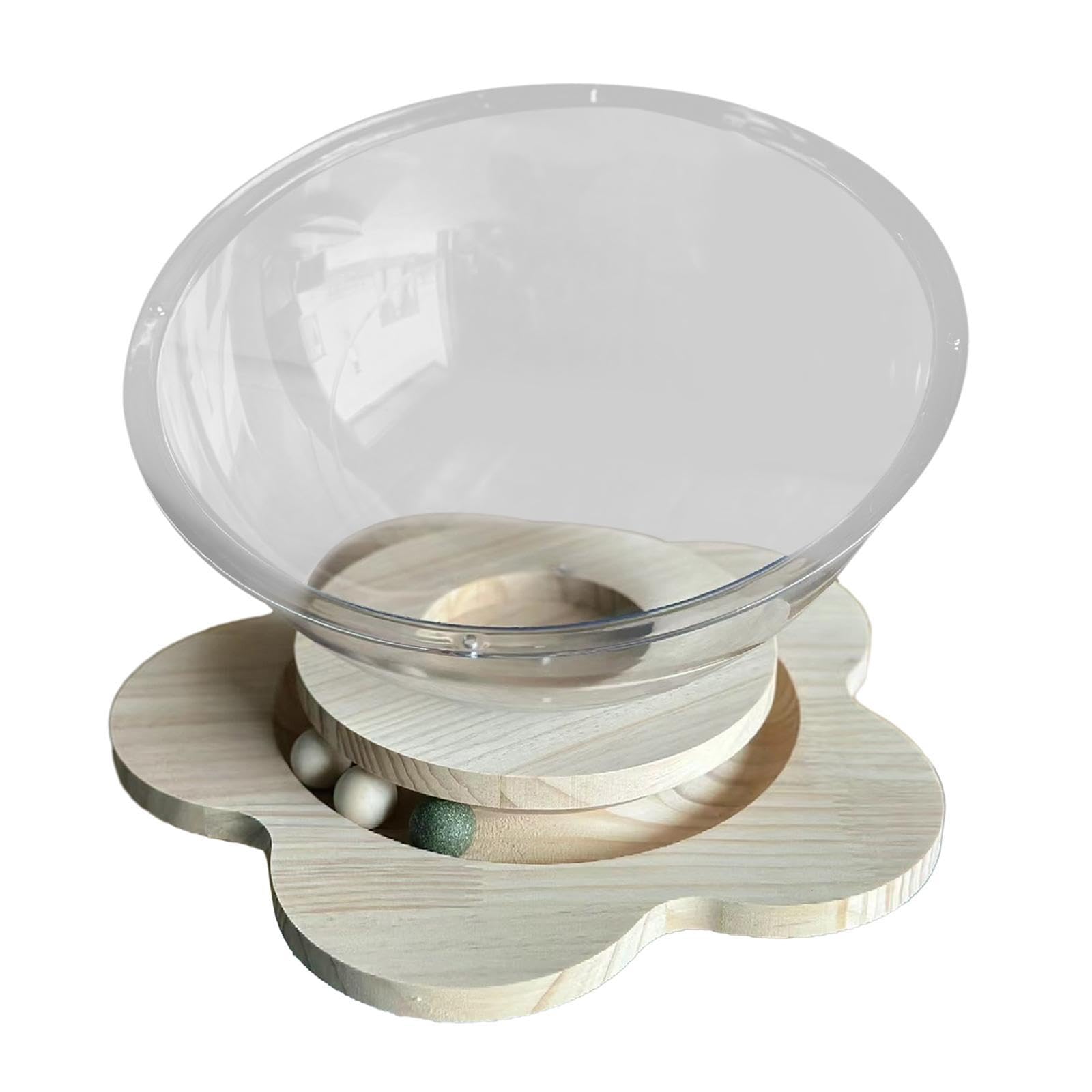 MFMEXUL Transparent Cat Bed for Pets Nest Activity Center for Cats and Bunnies, L