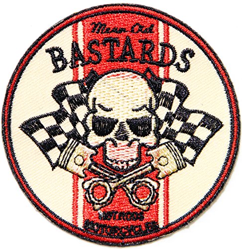 BASTARD HOT ROD MOTOR CLUB CUSTOMS Logo Sign Racing Patch Iron on Applique Embroidered T shirt Jacket BY SURAPAN