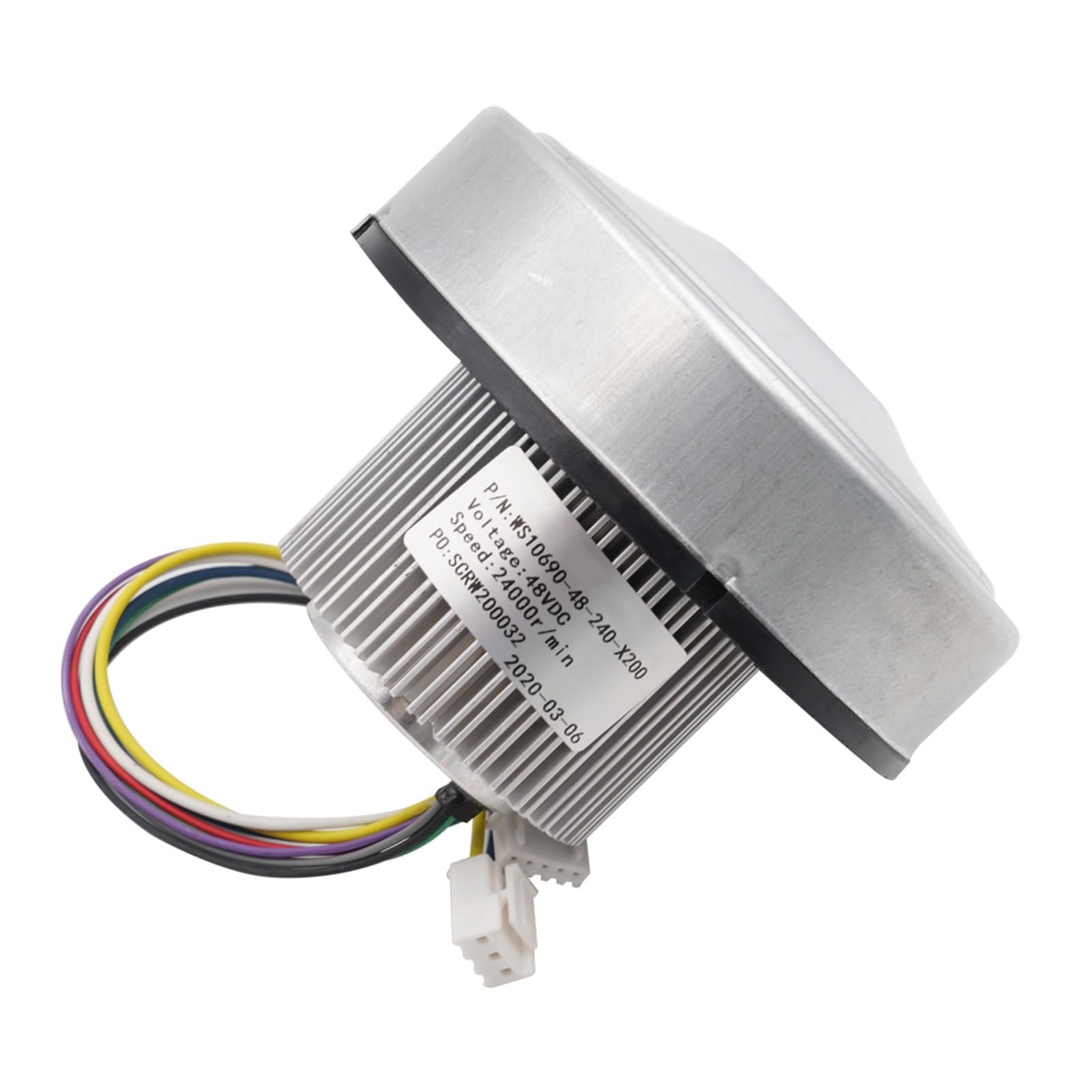 Ventilador, 10690 DC 24V/48V Ventilador centrífugo sin escobillas de CC de alta potencia for la eliminación de polvo del equipo de pulverización de aspiradoras de vehículos.(24V Blower and Drive)