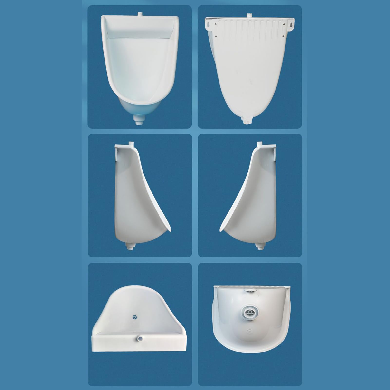 Separador de para inodoro de pared, función de descarga | Orinal para hombre, para exteriores, dormitorio, jardín, apartamento, papá, novio, abuelo