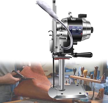 Fabric Cutter, High-Speed Cloth Cutting Machine, Alloy Steel Blade Fabric Cutting Machine with Automatic Knife Sharpen11cm